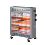 2200W Quartz Infrared Radiant Heater with Adjustable Thermostat and 2 Power Settings V196-H220