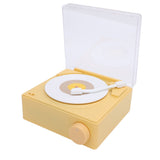 Record Player Bluetooth Speaker ABS Cute Portable Wireless Turntable Speaker Alarm Clock for Home V1294-YM0901-3115240080111