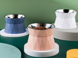 Dog Bowl Raised Cat Food Water Bowls with Detachable Elevated Stand Pet Stainless Steel Feeder Bowl V1189-WXFWAL-20260319-00714