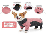 Dog Fleece Jacket Winter Warm Turtleneck Pet Coat Pink - 3XL V1263-JX-7861-8