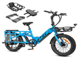 Progear Bikes E-Moover Cargo Bike Transporter Kit - Electric Blue V572-PGEL-MOOV17-B
