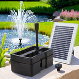 Gardeon Solar Submersible Water Pond Fountain Pump with Filter Box 4.6FT 470L/H FOUNT-POND-B-470-BOX