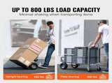 Aluminum Truck, 2 in 1, 363 kg Max Load Capacity, Heavy Duty Industrial Convertible Folding V952-DGNSTHC800BEQ4JJTV0