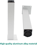 4 Pack Adjustable Furniture Legs, 300mm/12'' Silver Aluminum Alloy Support Feet Heavy Duty V1188-CYX-LHJ-1964