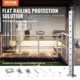 VEVOR Cable Railing Post Level Deck Stair Post 36 x 0.98 x 1.97" Cable Handrail Post Stainless Steel V952-LGZYY91.42.551C3JV0