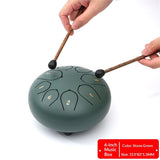 Rain Drum for Outside Garden, 6 Inches 8 Notes Steel Tongue Chakra Drums, Waterproof Meditation Rain V1192-AZ-W-0154