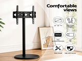 Artiss 32-55 Inch Mobile TV Stand with Wheels Height & Tilt Adjustable Floor Mount TV-MOUN-1250-BK