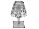 LED Crystal Table Lamp Transparent Prism Dimmable Desk Lamp USB Charging Indoor LightingGray V1294-YM0901-3119210122315