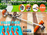 Dynamic Power 26cc Petrol Whipper Snipper Brush Cutter 4 Blade V274-GN-BC2600-2-8-40