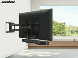 Universal Adjustable TV Soundbar Bracket Soundbar Mount Holder Wall 2Way Install V767-U-360B