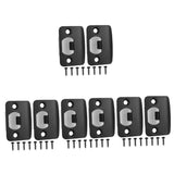 8-Piece Stainless Steel Deadbolt Strike Plates Set for Door Latch Security and Door Strike Plates V1366-AZ2-W-13637