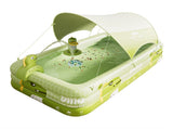 Inflatable Swimming Pool 18013056cm with Canopy & Dinosaur Spray Kids Outdoor Water Play Set for V1107-CS-CQYYC