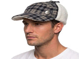 Plaid Supre Trapper Ushanka Hat Sherpa Lined Winter Ear Flap Cap - Black/Grey V563-KNGOL-K1502FA-VC008-S_M