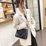 Crossbody Bags for Women Designer Handbags for Women Black Clutch Chain Crossbody Purse Women's V1192-AZ-W-9770