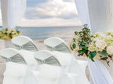 Spandex Chair Sashes Bands 50PCS Stretch Chair Ties Bows with Buckle Slider for Wedding Party V1258-DP02-C-1408