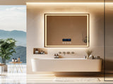 Interior Ave - 80 x 80cm Square Frameless LED Bathroom Mirror Bluetooth V355-IA-SWM-80-BT