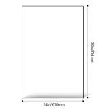 Plexiglass Acrylic Sheet, 2-Pack Plastic Sheets, 610 x 914 mm 6 mm Thick Clear Plastic Cast V952-YJBL2436INCHGD23KV0