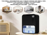 Electric Dehumidifiers for Home 37 OZ Capacity Quiet Dehumidifier for Room with Auto Shut Off 7 V1294-YM0901-H47899BEU