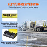 Winch Straps, 10.2 cm x 12.2 m, 2.7T Load Capacity, 8.2T Break Strength, Truck Straps with Flat V952-PGJPDHS4INCH4XSZKV0