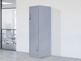 Grey Two-Door L-shaped Office Gym Shed Storage Lockers V63-835111