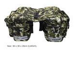 Trunk Bag Camouflage Luggage Saddle for Cycling Green V1192-AZ-W-32367