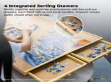 Social Hike Puzzle Board 1500 pcs - Rotating Tabletop with 4 Drawers and Cover V238-SUPDZ-41228495224912