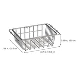 Back to School Kitchen Utensils Drying Out Rack Dish Holder for Sink Stainless Steel Drainage 1Pack V1366-AZ2-W-20492