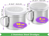 10-inch Stainless Steel 86-Piece Pie Slicers 6 oz ine Mesh Shaker 10 oz Medium Holes Dredge V1259-DP01-F-517