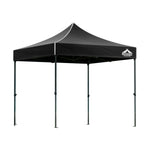 Instahut Gazebo Pop Up Marquee 3x3 Folding 500D Wedding Tent Base Pod Black GAZEBO-T-3X3-F-BK-BASE