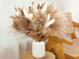 120 Pcs Dried Pampas Grass 17 Inch White Pompas Bouquet Fluffy Dry Pompous Bunny Tails Flower Small V1188-WTJ-SJH-1113