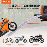 Aluminum Ramp 750 LBS Foldable Loading Ramps for Pickup Trucks Bed 1 Piece V952-ZZGXPDBLZ7501SFCXV0