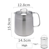 Home Deep Fryer Pot, Japanese Tempura Small Stainless Steel Deep Frying Pot, 304 Stainless Steel V1192-AZ-W-6284