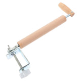 Beige Clip on Wooden Rolling Pin for Easy Dough Rolling and Dumpling Preparation V1369-AZ3-W-20587