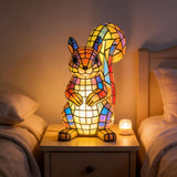 Retro Squirrel Stained Resin Animal Table Lamp,Animal Table Lamp Series Bedside Lamp Small Night V1366-AZ2-W-26932