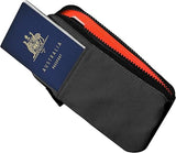Travel Wallet - RFID Passport Holder, Self Locking Zipper Wear & Tear-Resistant Material, 3 Passport V1164-325751