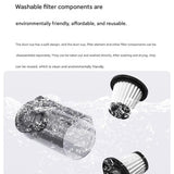White Cordless Vacuum and Mop Combo - 6kPa Suction, 2000mAh Battery, 180&deg Flexible Floor Brush, V888-ELOSUNG53090