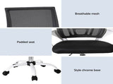 Artiss 2x Office Chair Mesh Computer Gaming Desk Chairs Work Study Mid Back OCHAIR-L-2004-WHX2