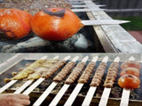 8 Pack Barbecue Utensil, Barbecue Skewers, Extra Long Stainless Steel Skewers with Solid Wood V1237-ZY-528-212