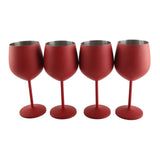 4 PCS 18oz Stainless Steel Matte Wine Glasses Red V1294-YM0703-230807HL02-6