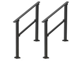2 PCS 2-3 Handrails for Outdoor for Seniors Porch Deck Black Square Tube V952-FGDHGZLSLZFS730X7V0