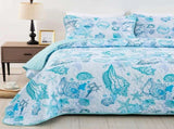 Inviting Quilted bedspread and pillowcovers set Ideal for All Seasons - Queen size V745-MAC080401Q13U