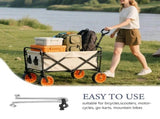 Metal Bike Trailer Coupler for Wagon and E-Bike with Retractable Design and Stable, Secure Ride V1369-AZ3-W-19350