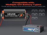 12V 40A DC to DC Battery Charger, 500W, On-Board Battery Charger for Lead-Acid, Lithium, AGM, GEL, V952-ZLDZLDDYSRCDCJ0ZKV9