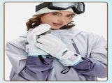 Windproof Water-Repellent Fleece-Lined Self-Heating Gloves Pink V1221-WINDPROOF-WATER-REPELLENT-FLEECE-LINED-SELF-HEATING-GLOVES-PINK