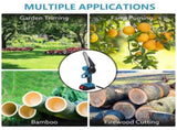 6" Mini Cordless Electric Chainsaw Powered Wood Cutter Rechargeable&2X Battery V201-CSFDZ0036BU