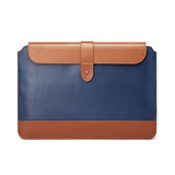 14-15.4 Inch Microfiber Notebook Liner Bag - Blue & Brown PRL-6058455750DBT