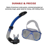 Adult Snorkeling Swimming Diving Mask & Snorkel - Quality Tempered Glass V63-801517