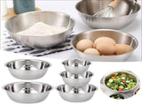 5 Stainless Mixing Bowls Economy Mixing Bowl Set Meal Prep Stainless Mixing Bowls Set For Home V1369-AZ3-W-19770