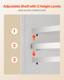 Bathroom Wall Cabinet, 2 Doors & Adjustable Shelf, Over the Toilet Storage Medicine Cabinet Wall V952-BDMJG2JYJGBSOYU70001V0