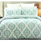 225TC Persia Cotton Rich Easy Care Quilt Cover Set Queen V442-CAP-QUILTCS-PERSIA-TURQUOISE-QS